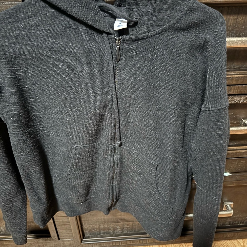 Black Zip-Up Hoodie